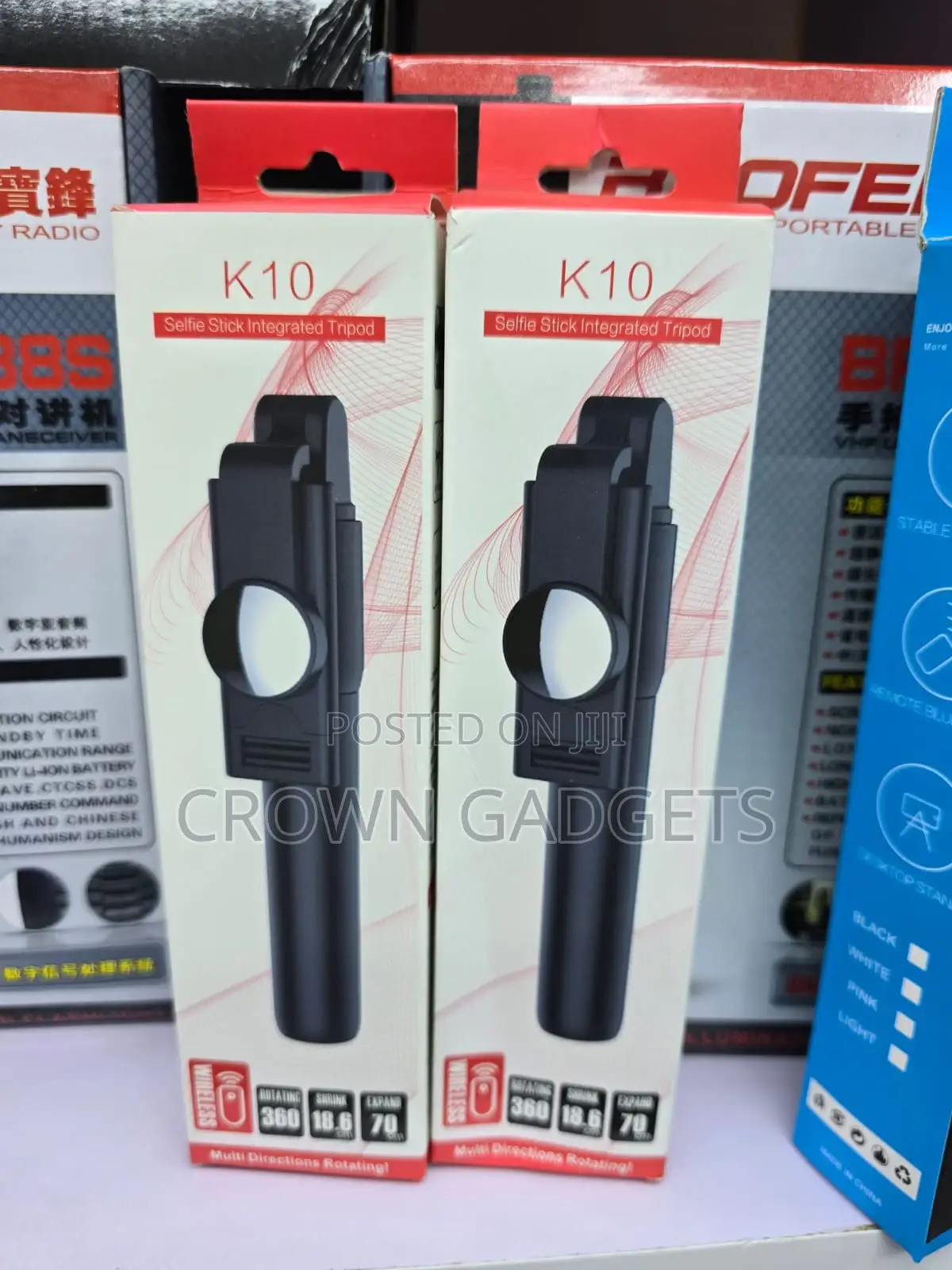 Foldable Selfie Stick Bluetooth Remote For Smartphones
