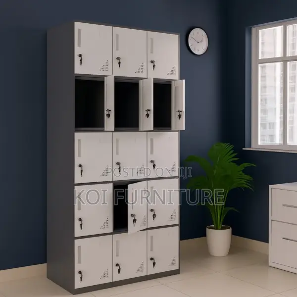 Office Cabinet; 15 Lockable Drawered Executive Office Filing Cabinet