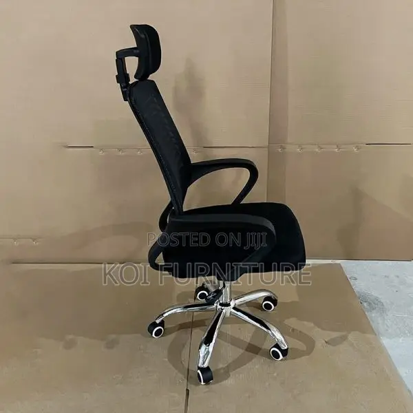 Office Chairs; Ergonomic Managers Executive Headrest Fabric Chairs