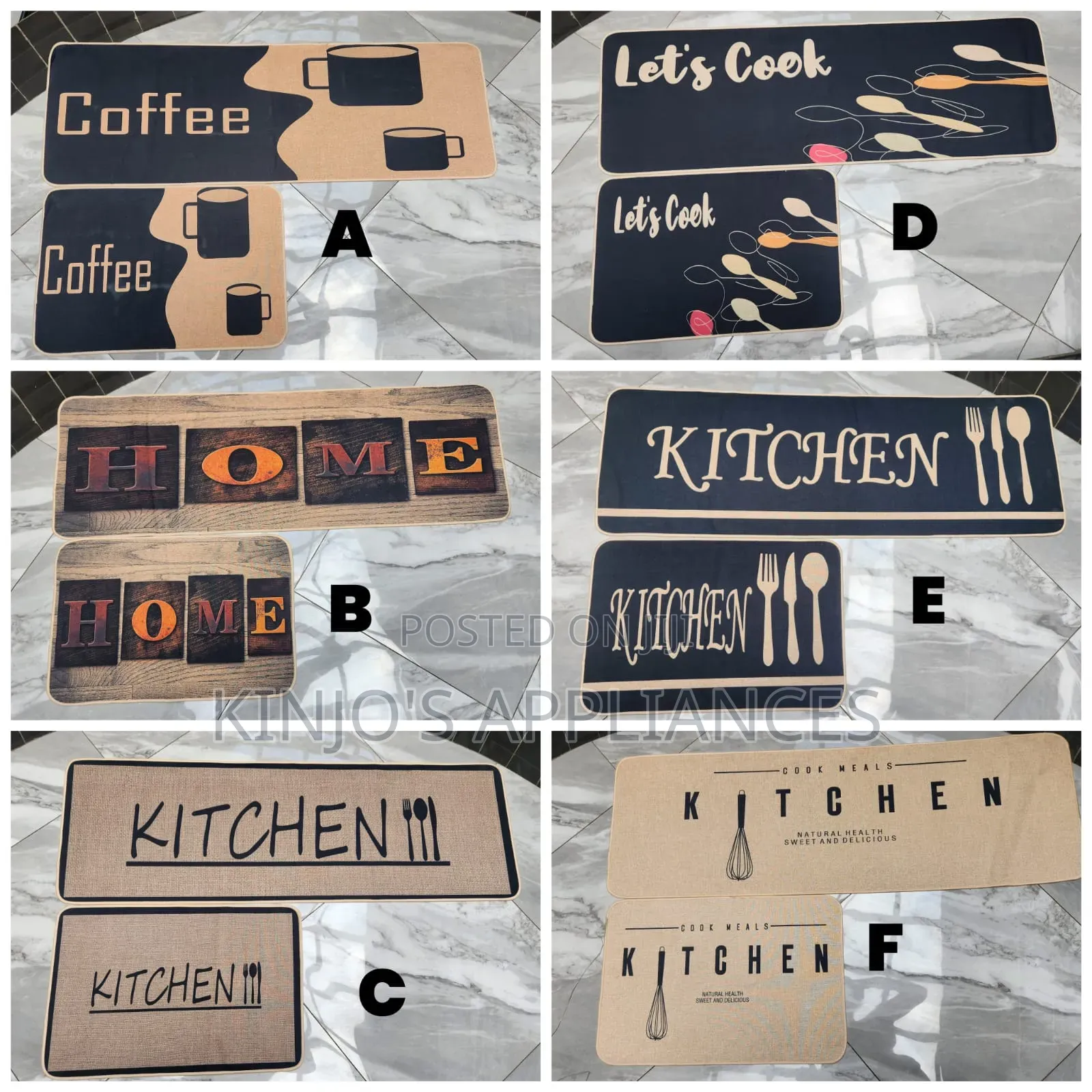 2pcs Kitchen Mats
