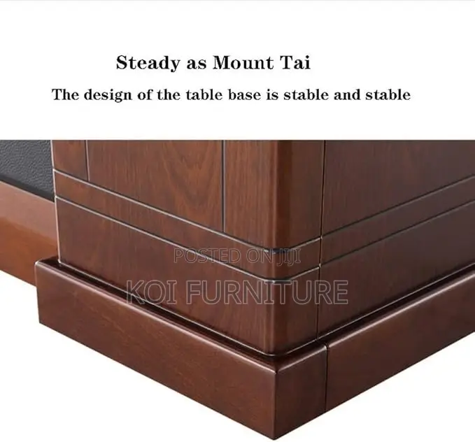 Office Desk; 1.4 Meters Mahogany Executive Office Desk