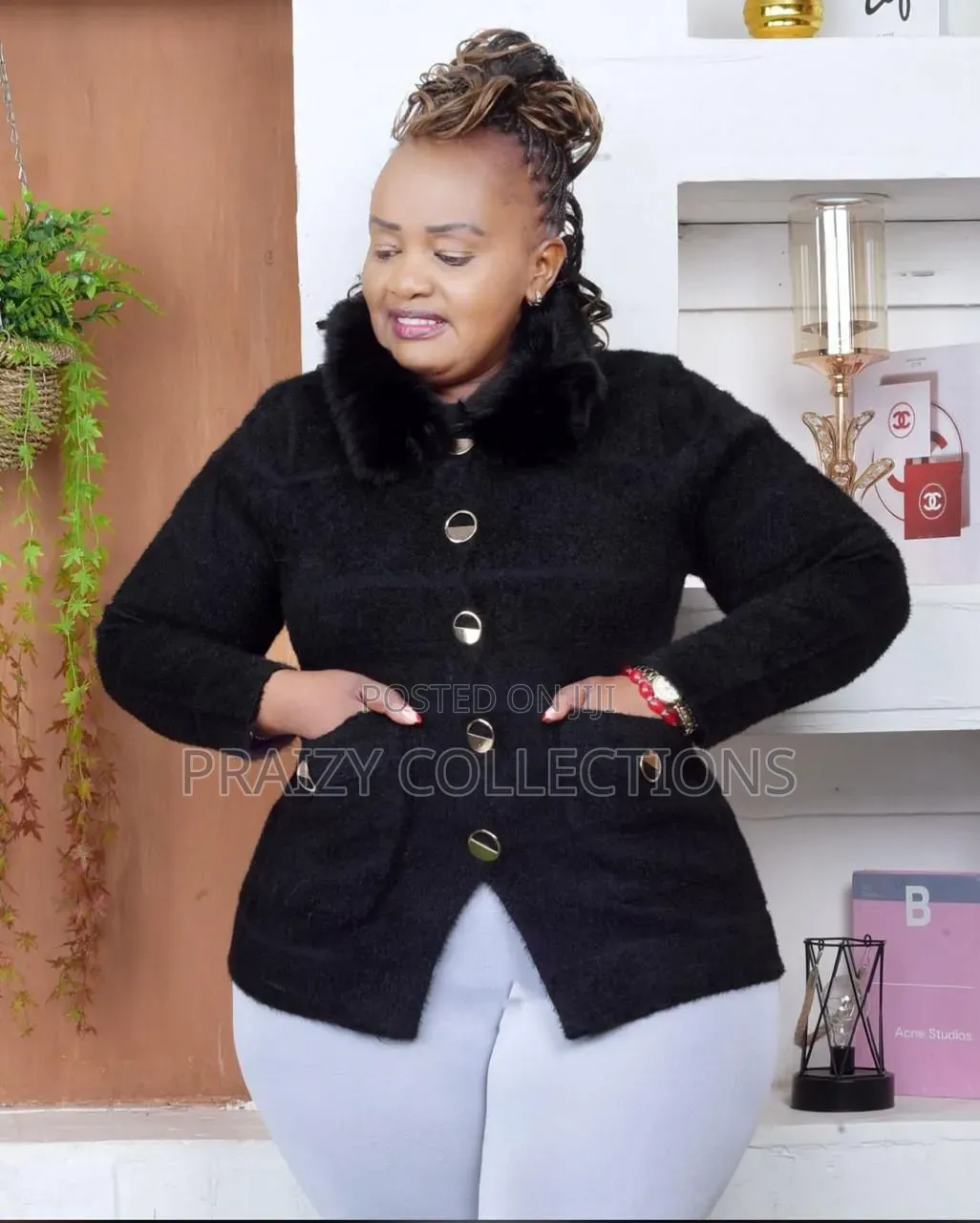Luxury Warmth, Timeless Style Blend Coat - Soft Fur Collar