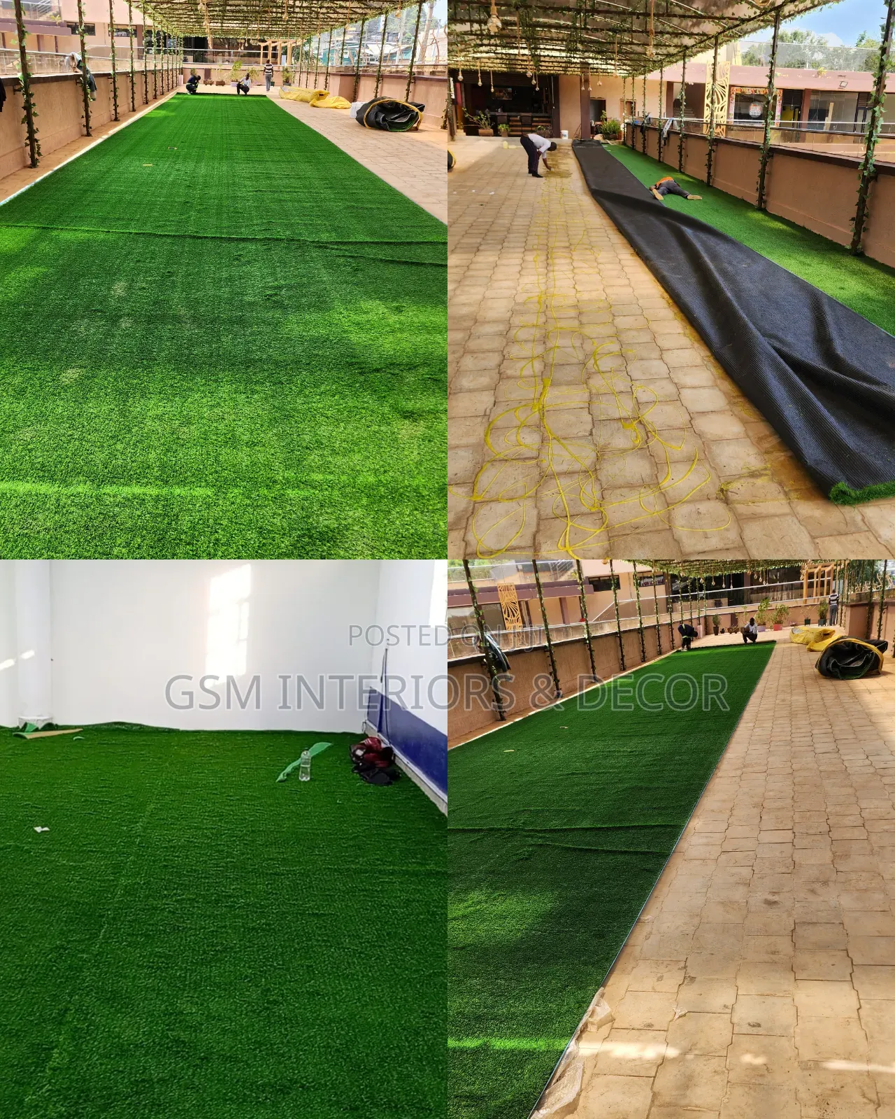 Artificial Greenergy Grass Carpets On Malls