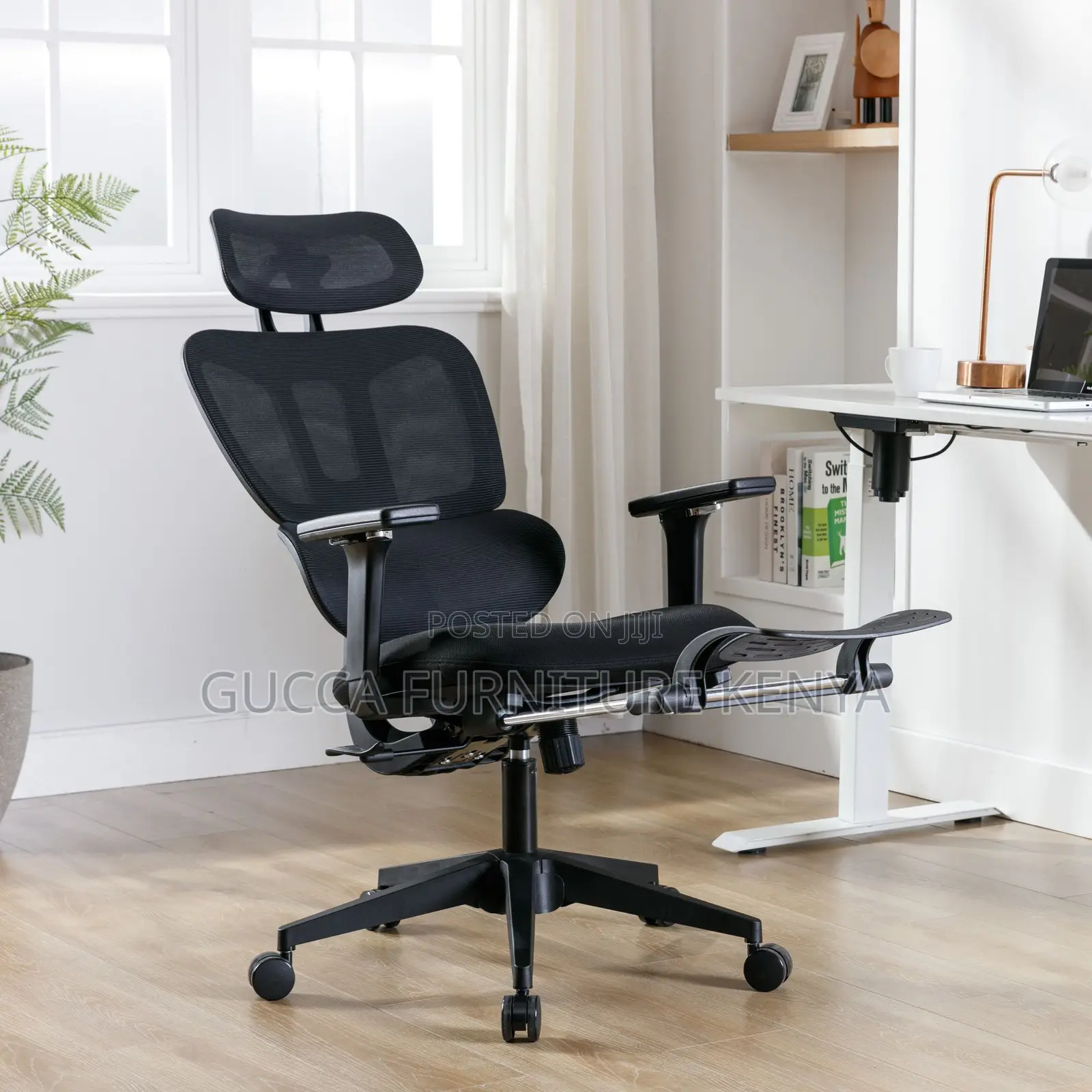 Executive Reclining Ergonomic Chair With Footrest