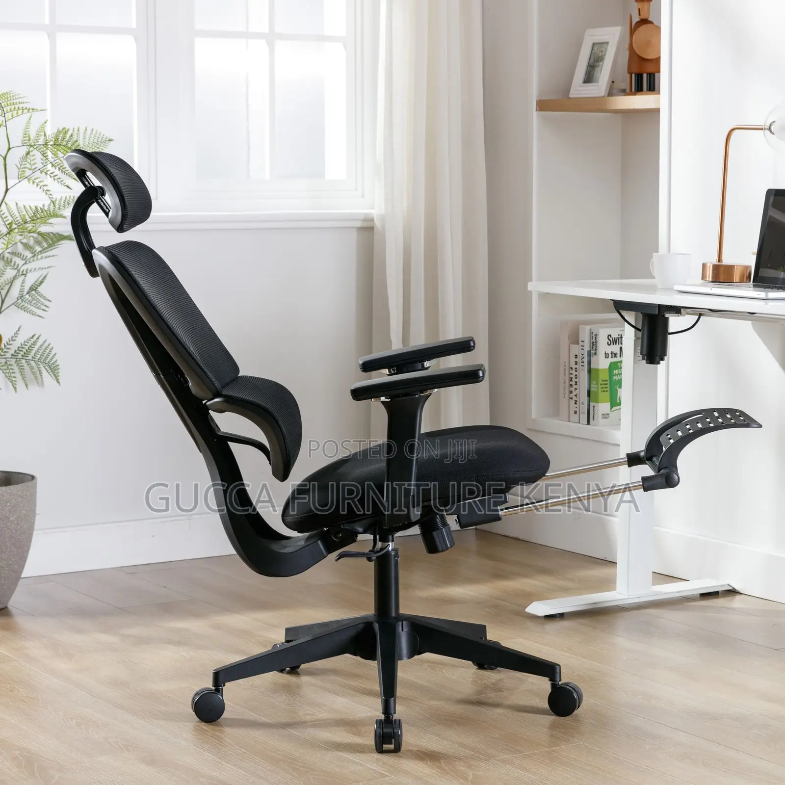 Executive Reclining Ergonomic Chair With Footrest