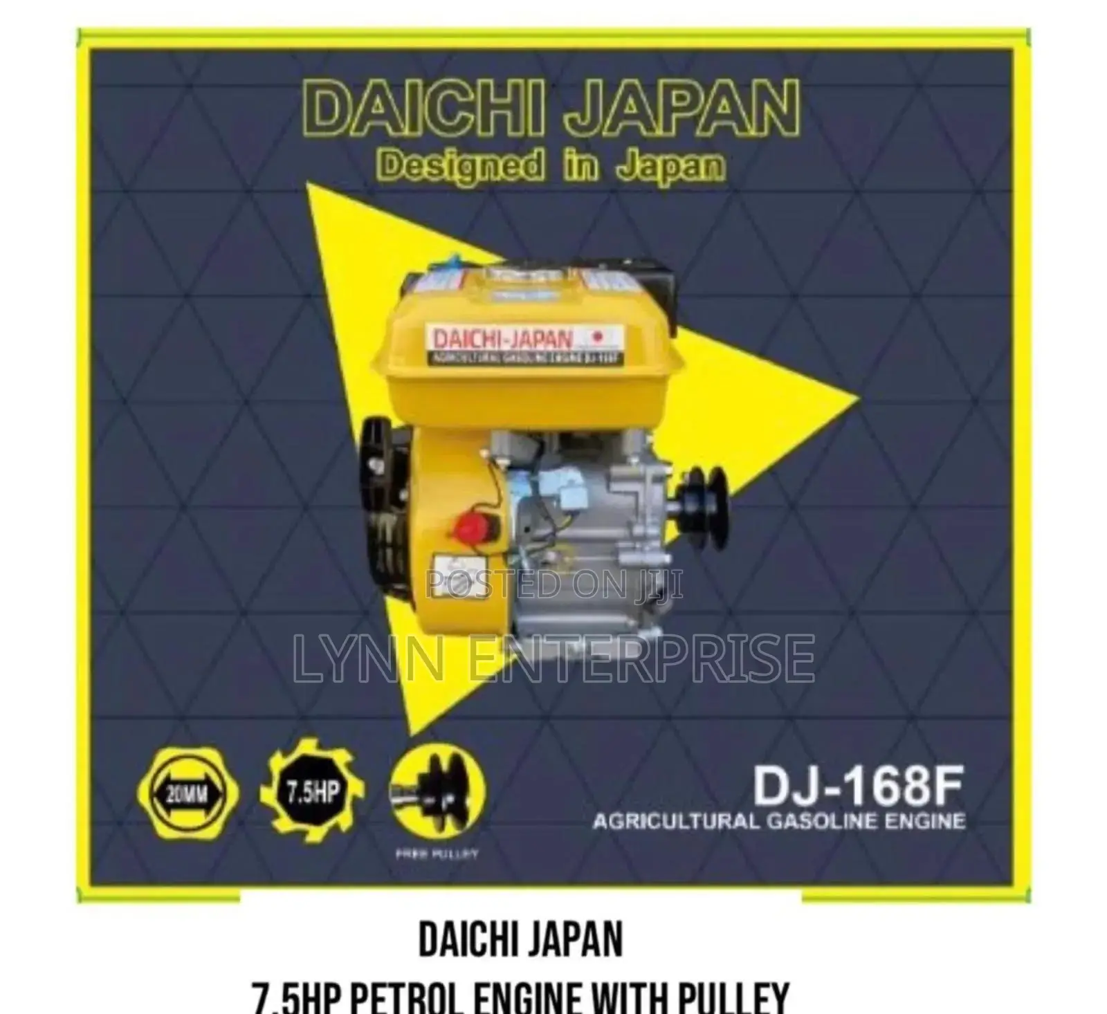 Daichi Japan 7.5 Hp Petrol Engine With Pulley