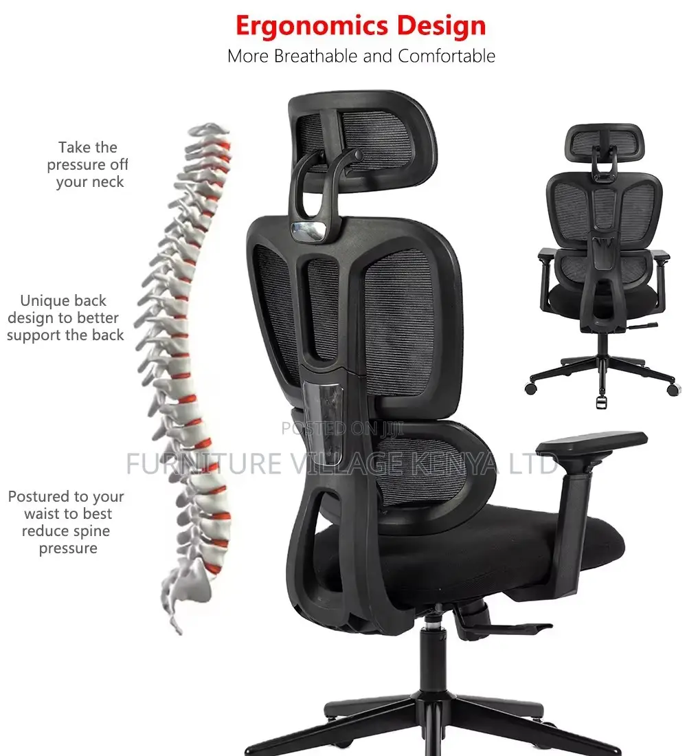 Executive Arm Orthopedic Swivel Office Chair