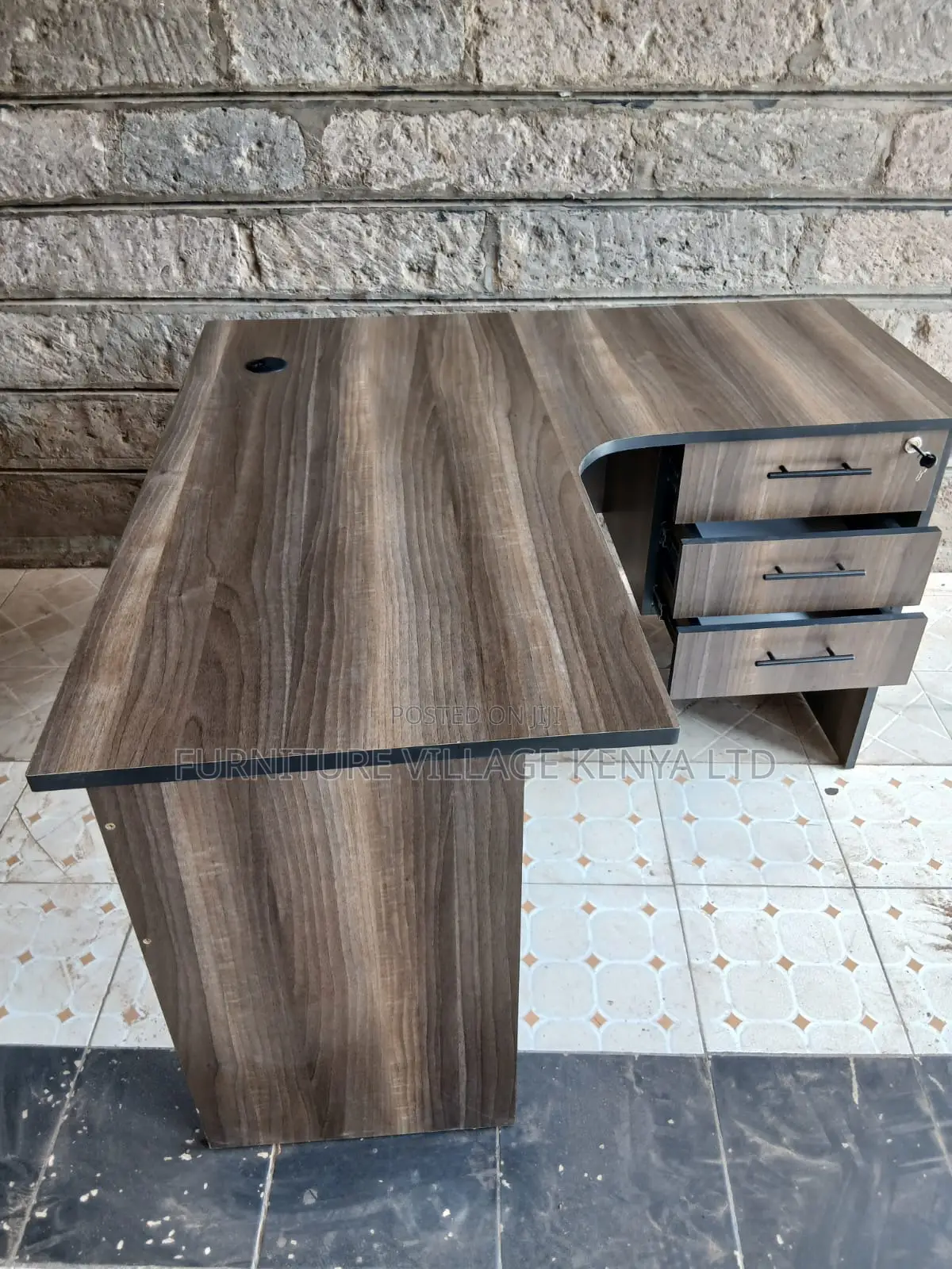 Durable 140cm Customized Home Office Curved Desk