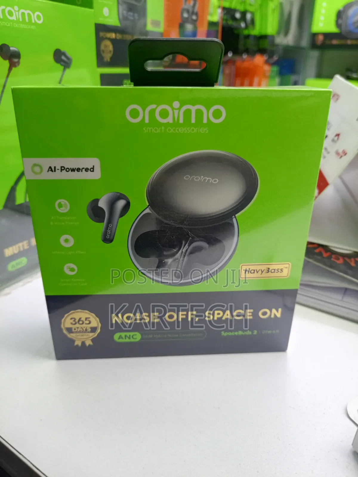 Oraimo Spacebuds 2 Otw-631 Hybrid Noise Cancelling Earbuds