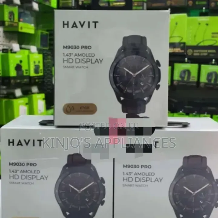 Havit M9030 Pro *1.43" Amoled* Hd Display Ip68 Waterproof Smart Watch