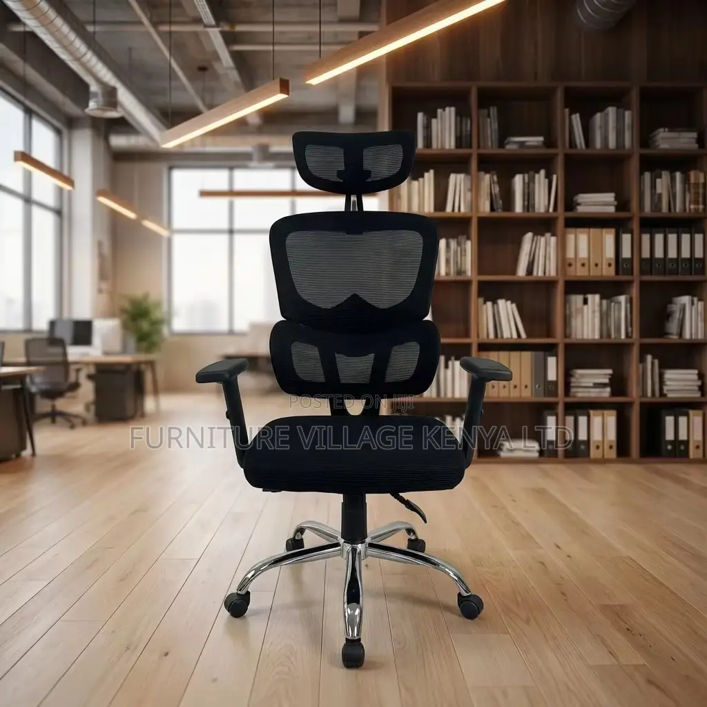Executive Orthopedic Mesh Study Seat With Headrest