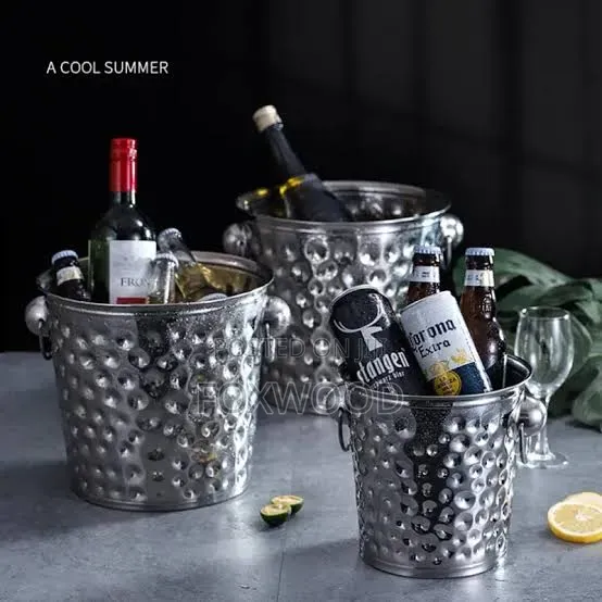 Large Capacity Stainless Steel Ice Bucket 3l