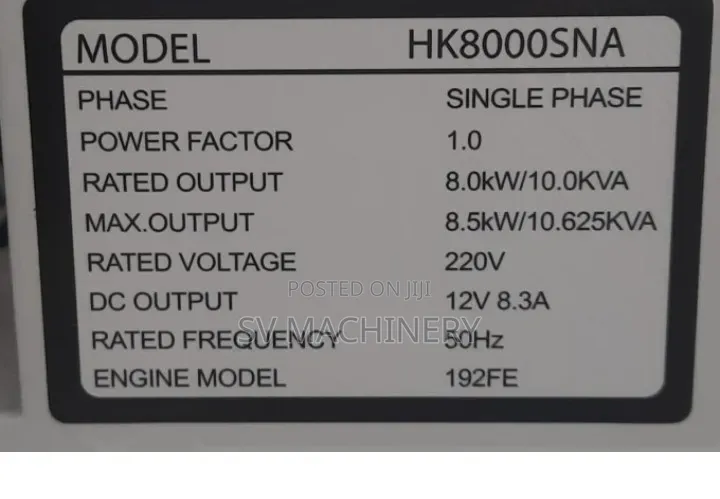 Heavy Duty 10.0kva Diesel Generator
