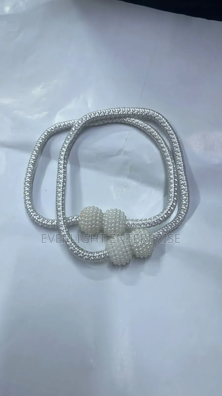 Magnetic Curtains Holders With Pearls