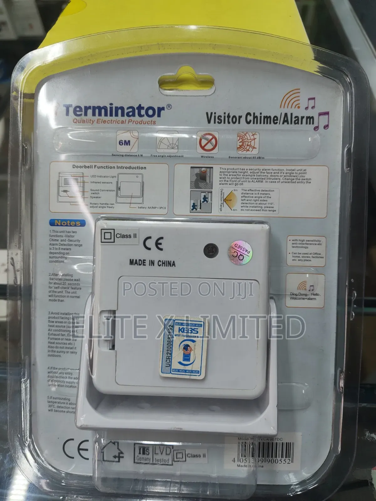 Terminator Visitor Chime/Alarm Model Tvca 007 Dc