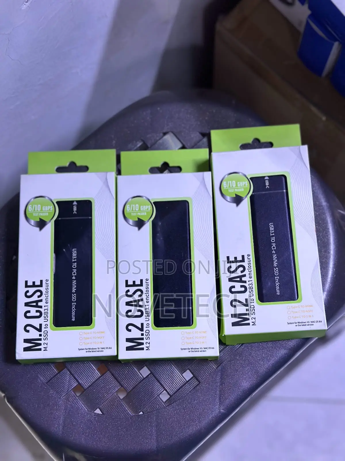 M.2 Nvme Sata SSD Enclosure Usb 3.1 Case 2280 External Adapter