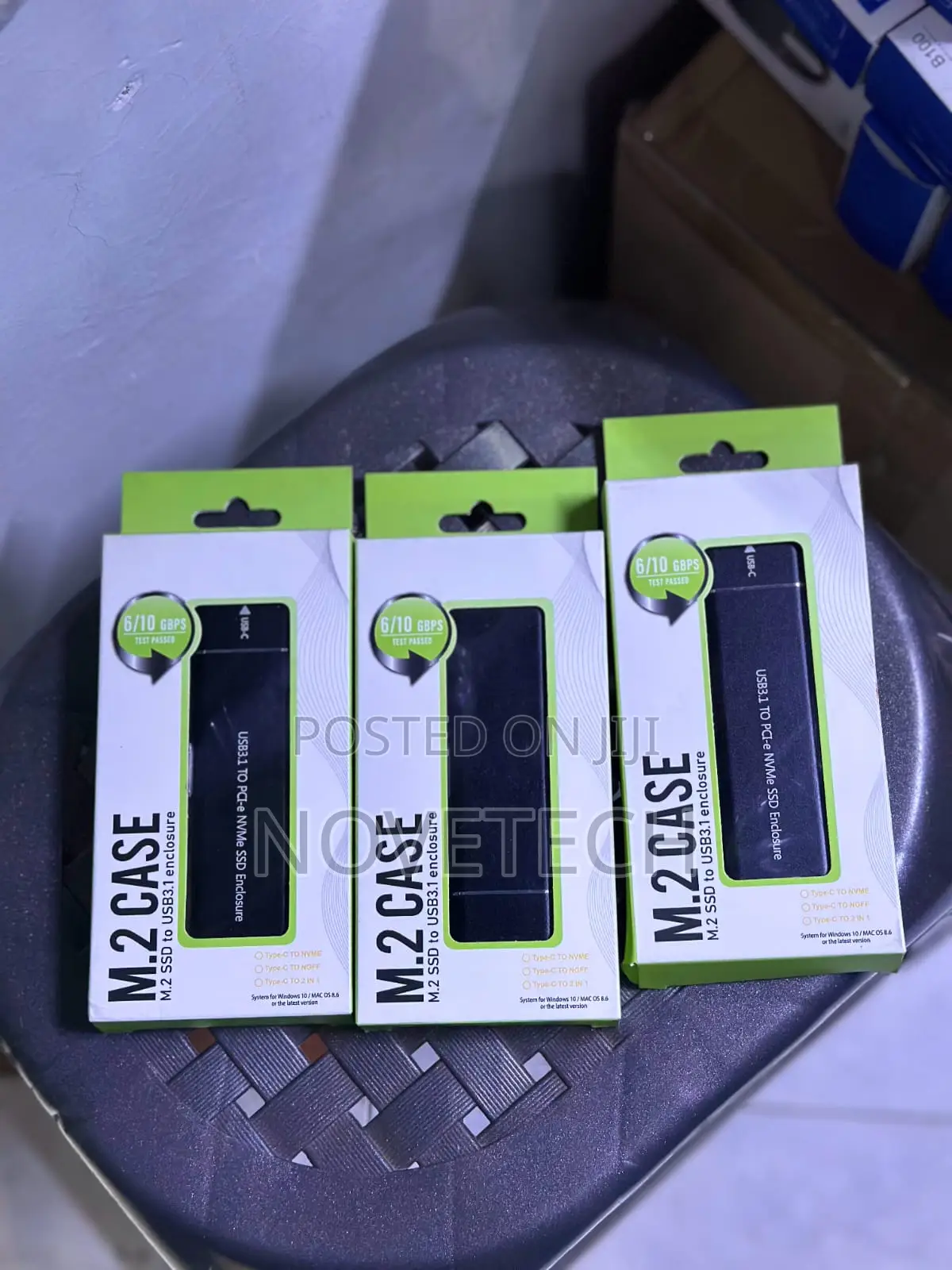 M.2 Nvme/Sata SSD Enclosure Usb-C External Case SSD Adapter for Pc