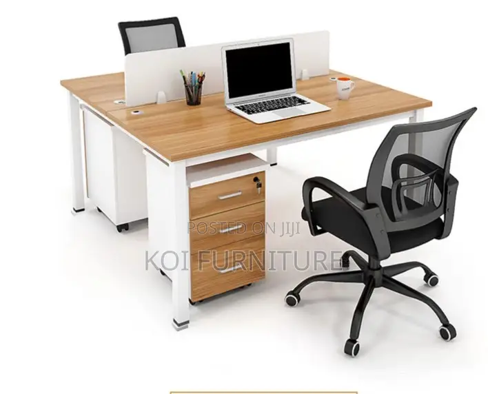 Office Workstation : Milan 2-Way Wooden Office Workstation