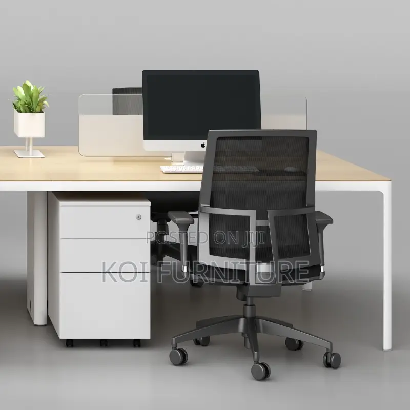Office Workstation : Milan 2-Way Wooden Office Workstation