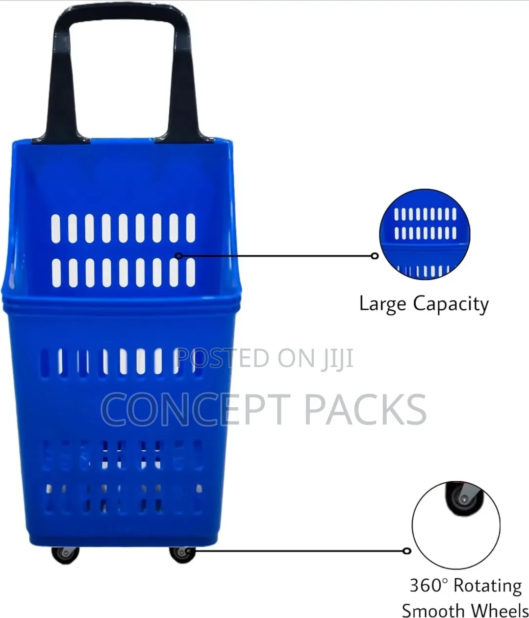 Shopping Baskets With Wheels and Loadig Capacity 60l