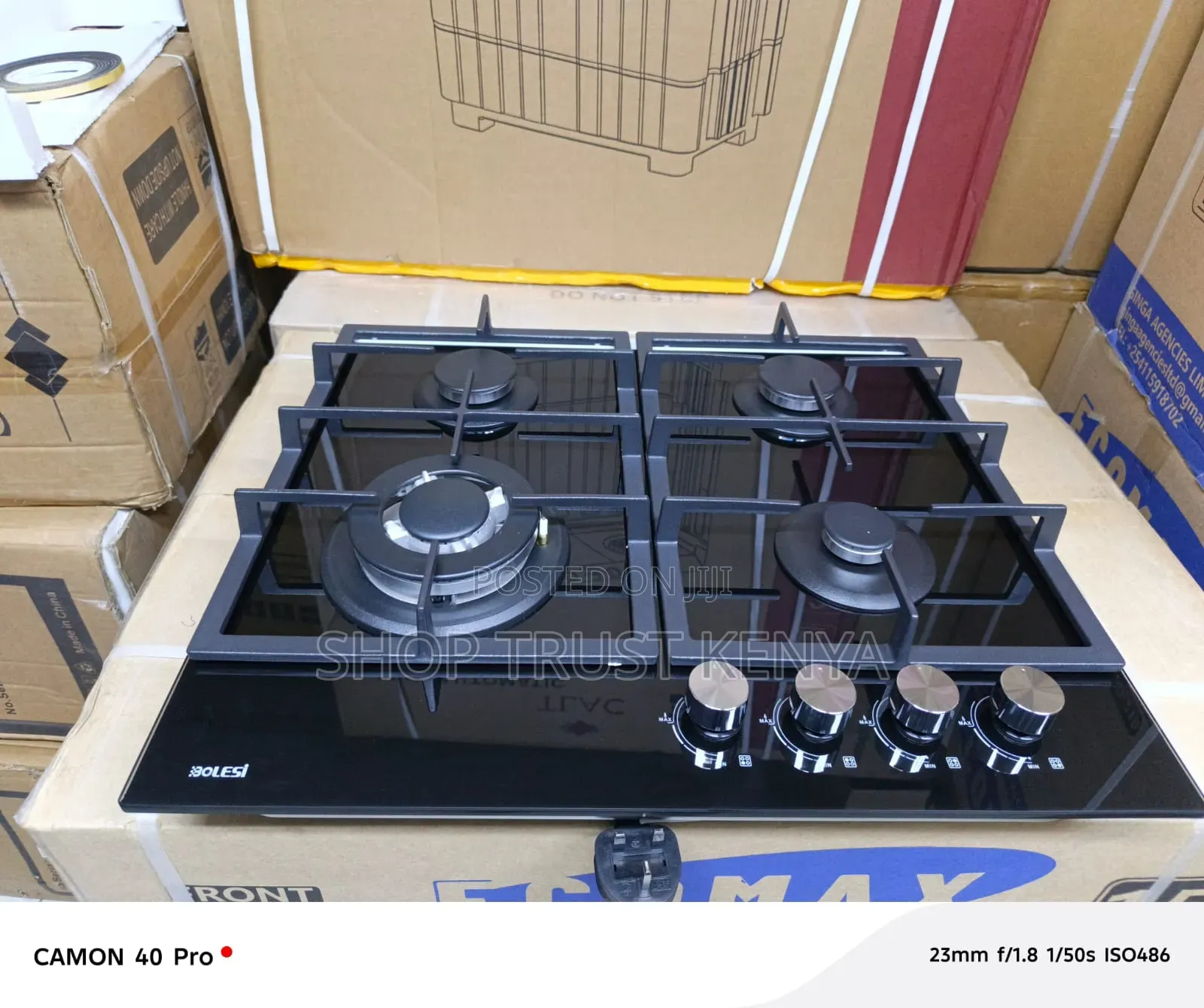 Bolesi Built in Gas Stove 4 Gas Hob Burner, FFD Device, Auto Ignition