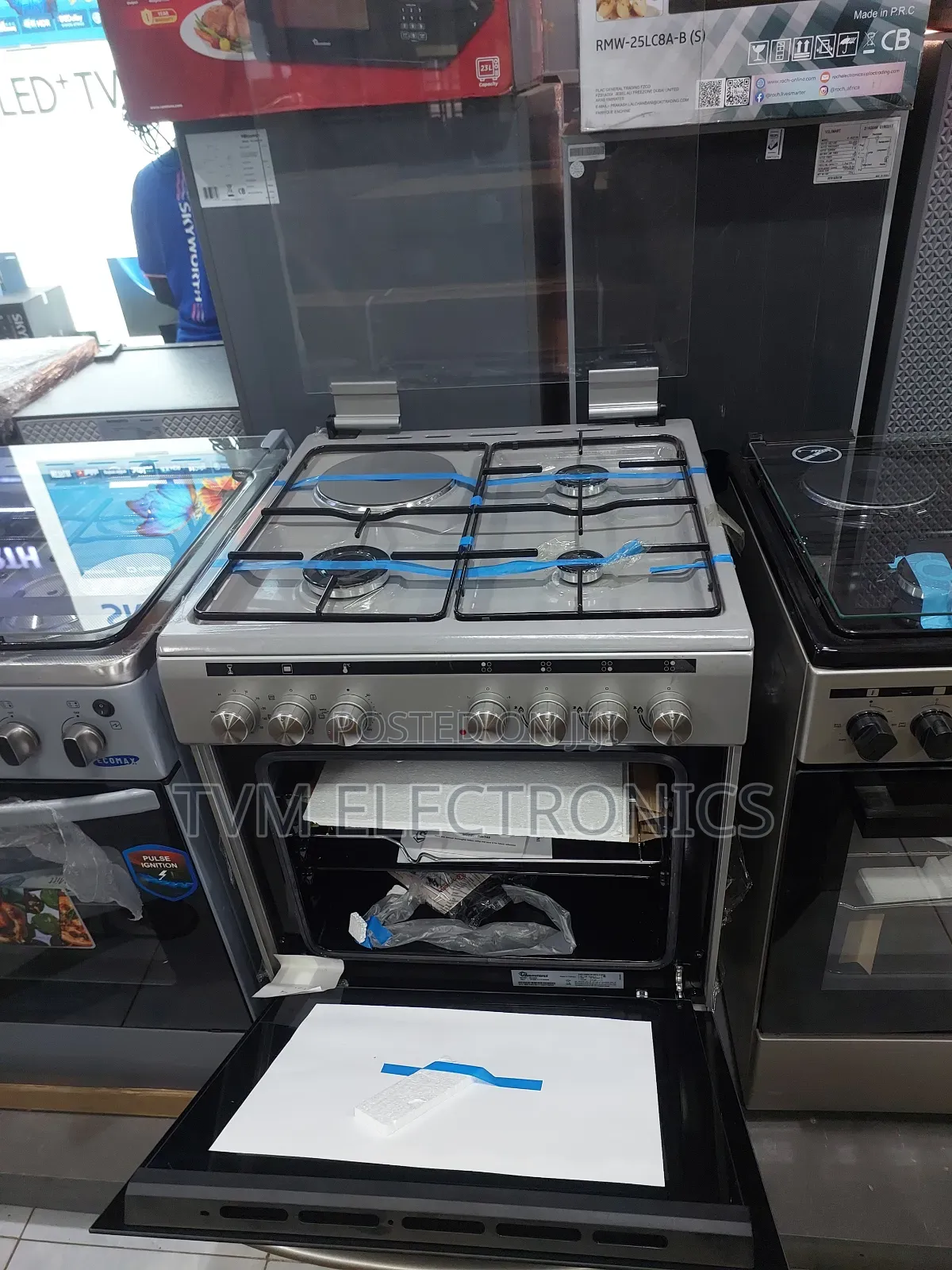 Ramtons 3g+1e 60x60 Silver Cooker- Rc/606 (1yr Wrty)