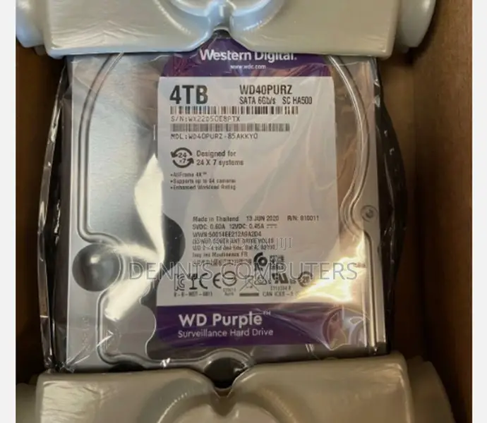 4tb Wd Western Digital Surveillance Hard Disk