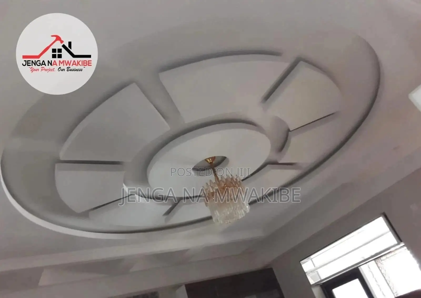 Circular Gypsum Pop Ceiling Design and Installation
