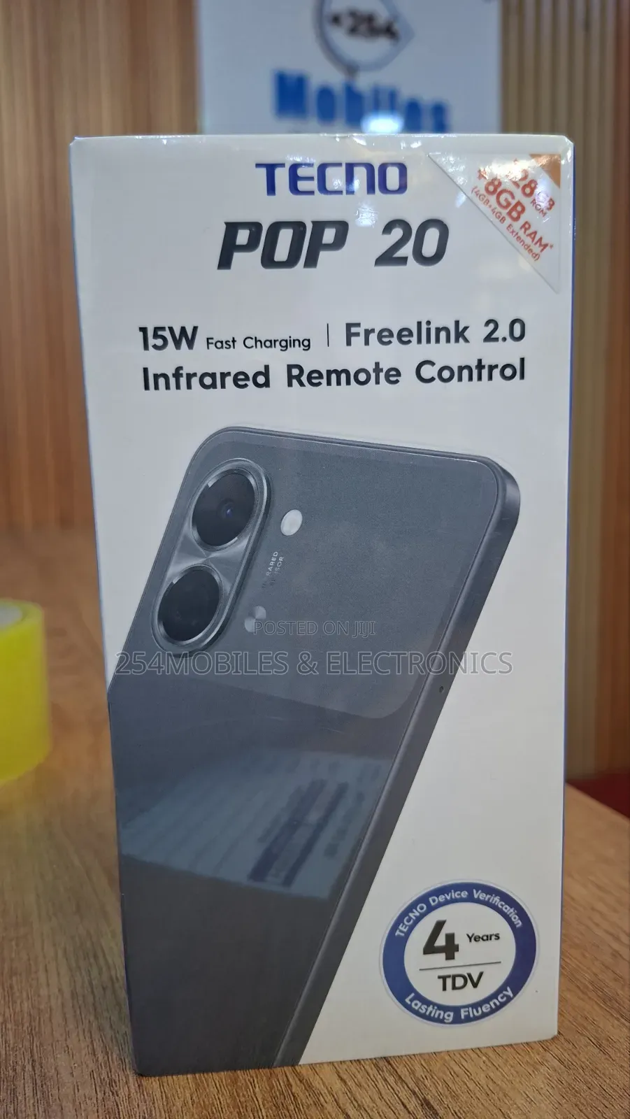 New Tecno Pop 20 128 GB Black
