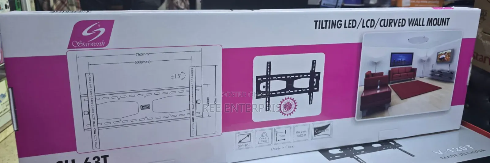 Skilltech Sh 63t Tilt Wall Mount Bracket. 32 - 85 Inch