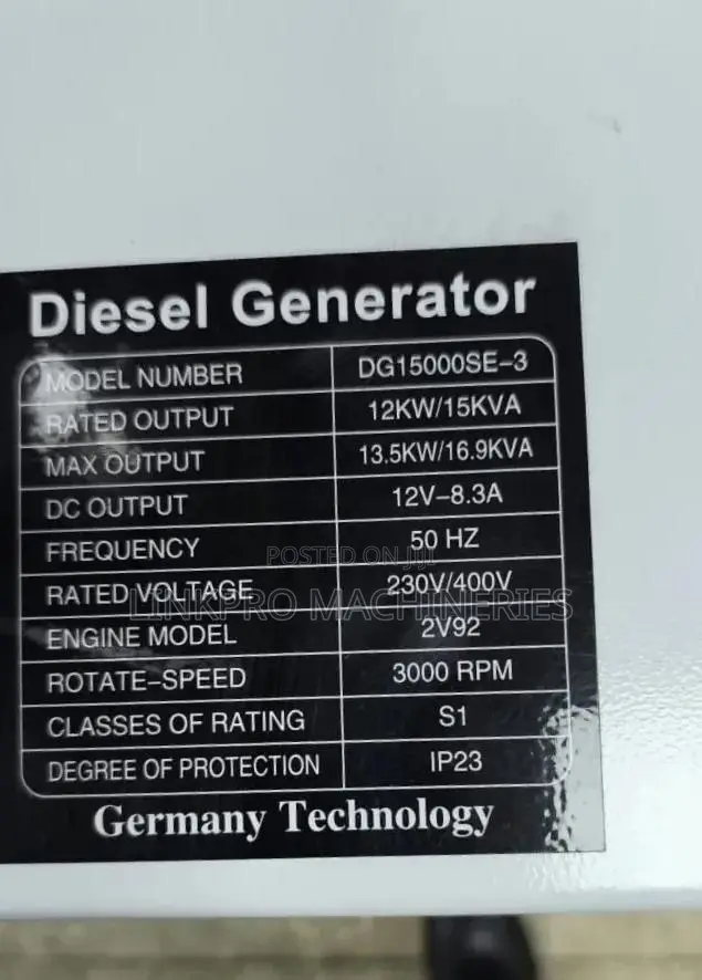 Pulsar Dg15000se-3 Diesel Generator 15 Kva 12 Kw With Ats