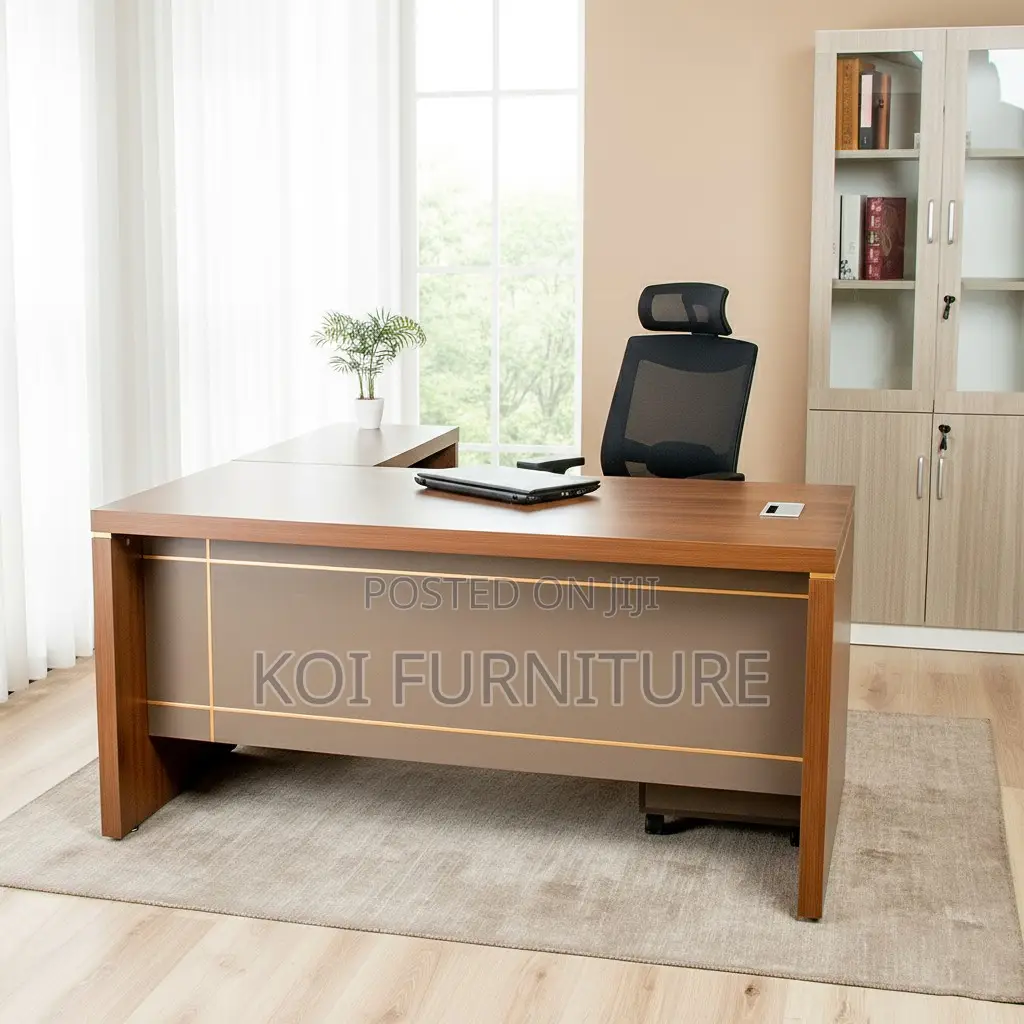 Office Desk; 1.8 Meters Executive L Shaped Office Modern Desk
