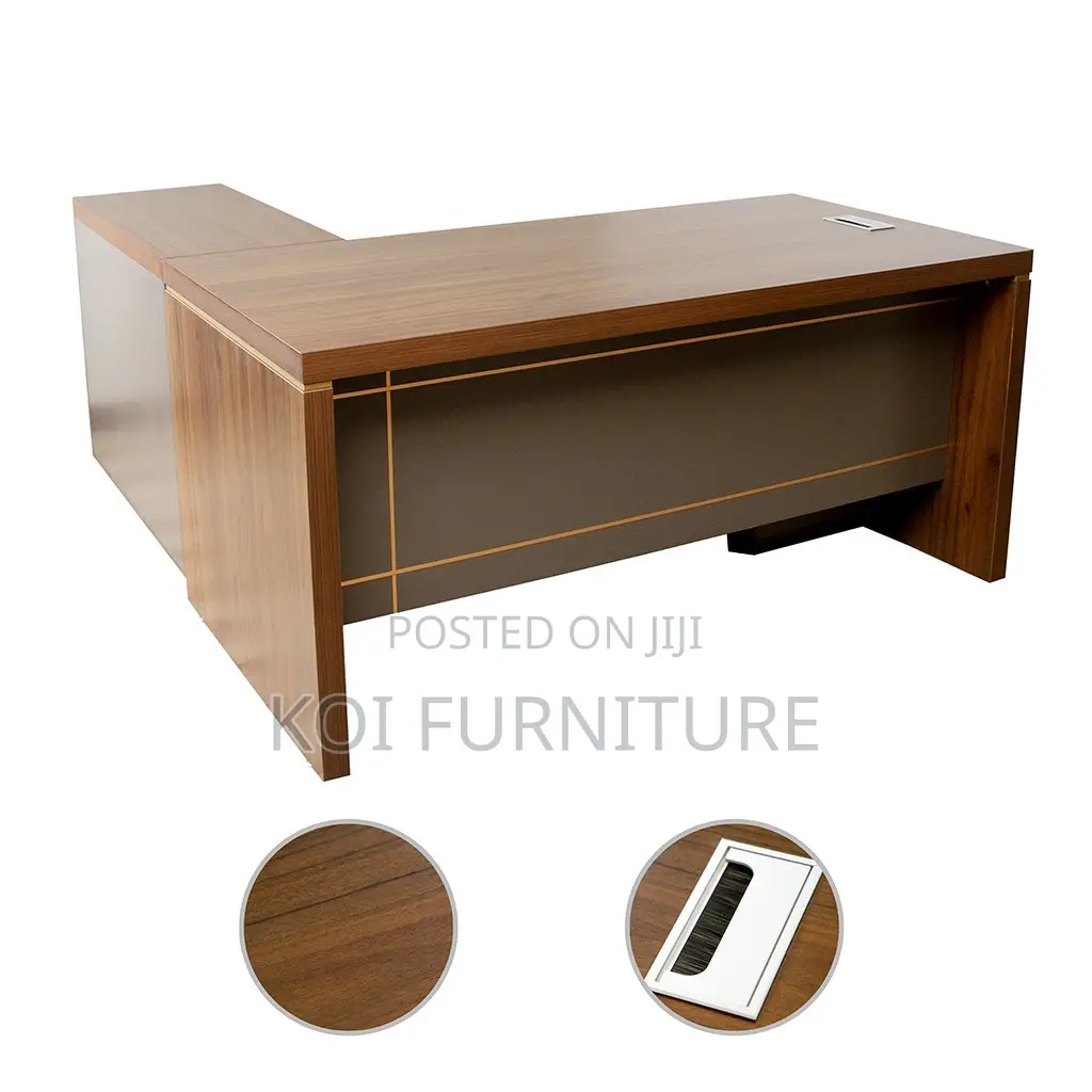 Office Desk; 1.8 Meters Executive L Shaped Office Modern Desk
