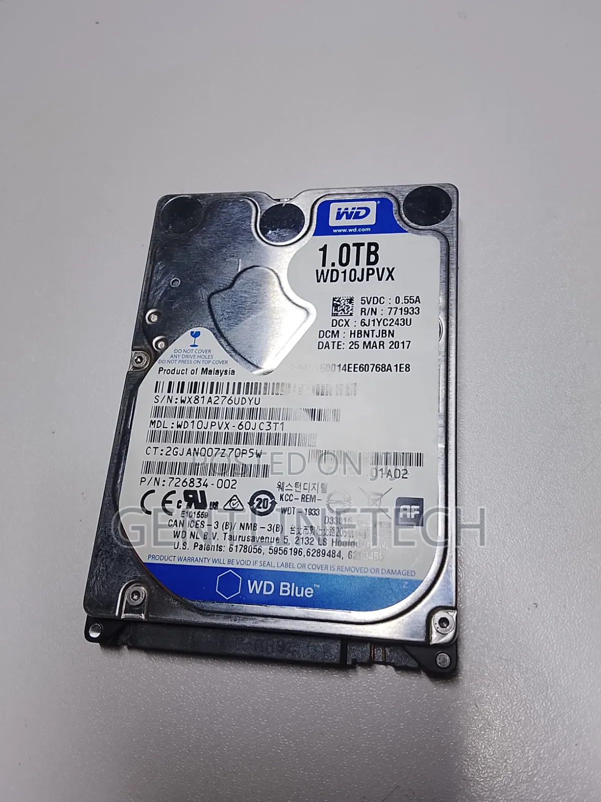 Wd 1tb Internal Laptop Hard Disk Drive – Reliable Storage