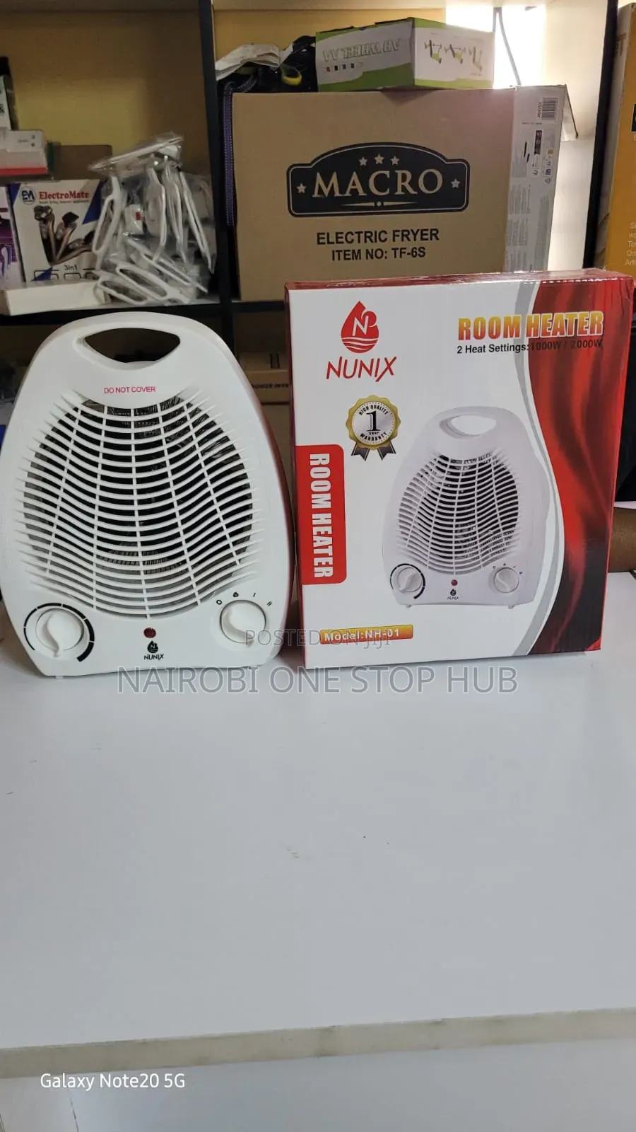 Nunix Portable Fan Heater
