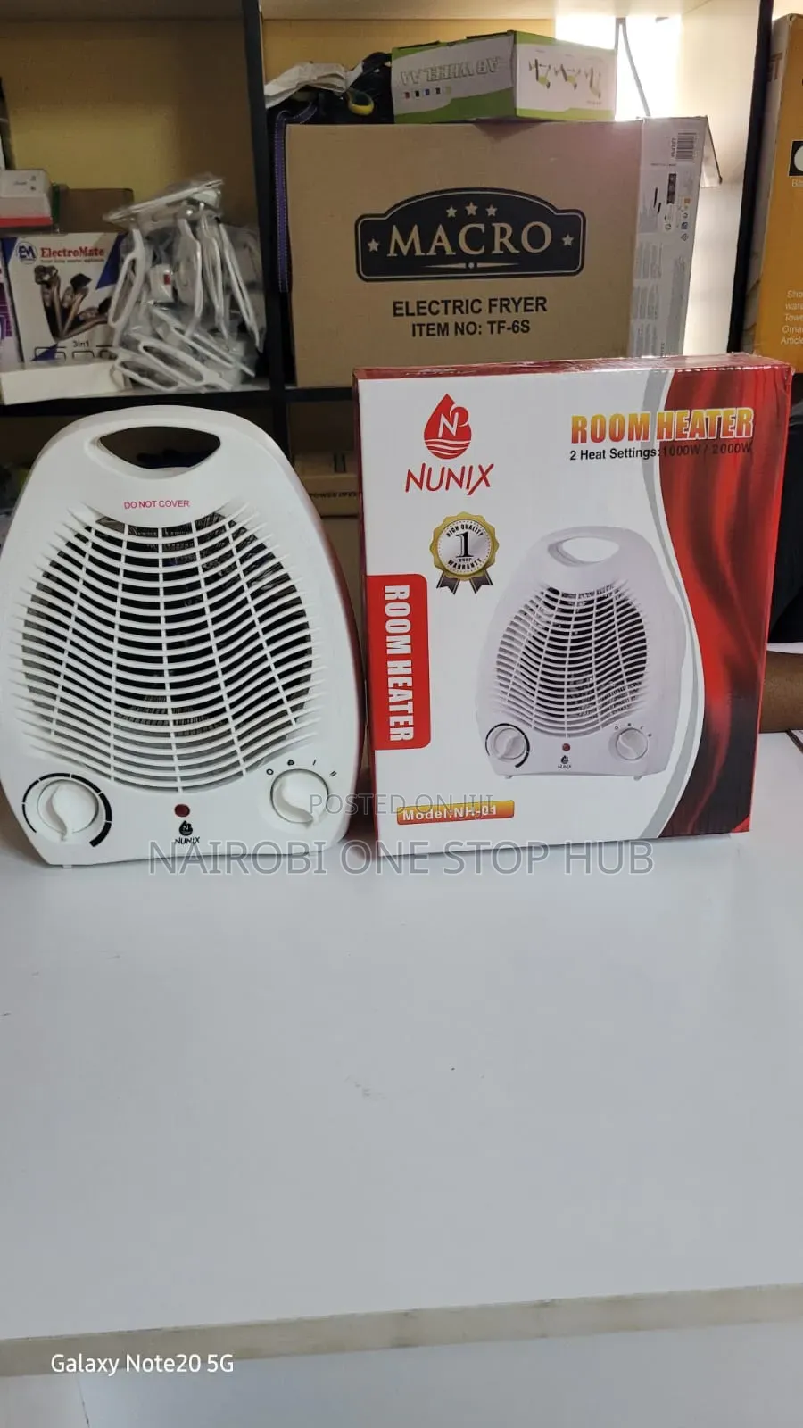 Nunix Portable Fan Heater