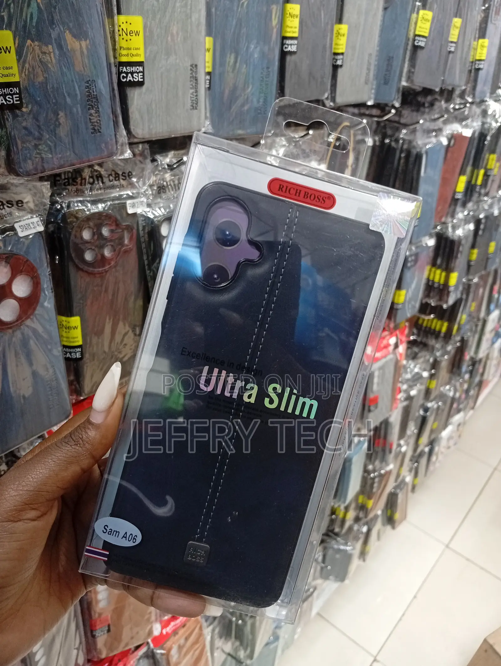 Samsung A06 Rich Boss Brand Black Phone Case