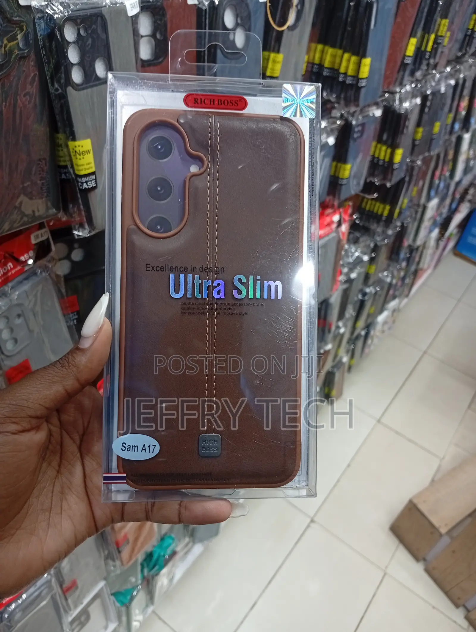 Samsung Galaxy A17 Medium Brown Stylish Case