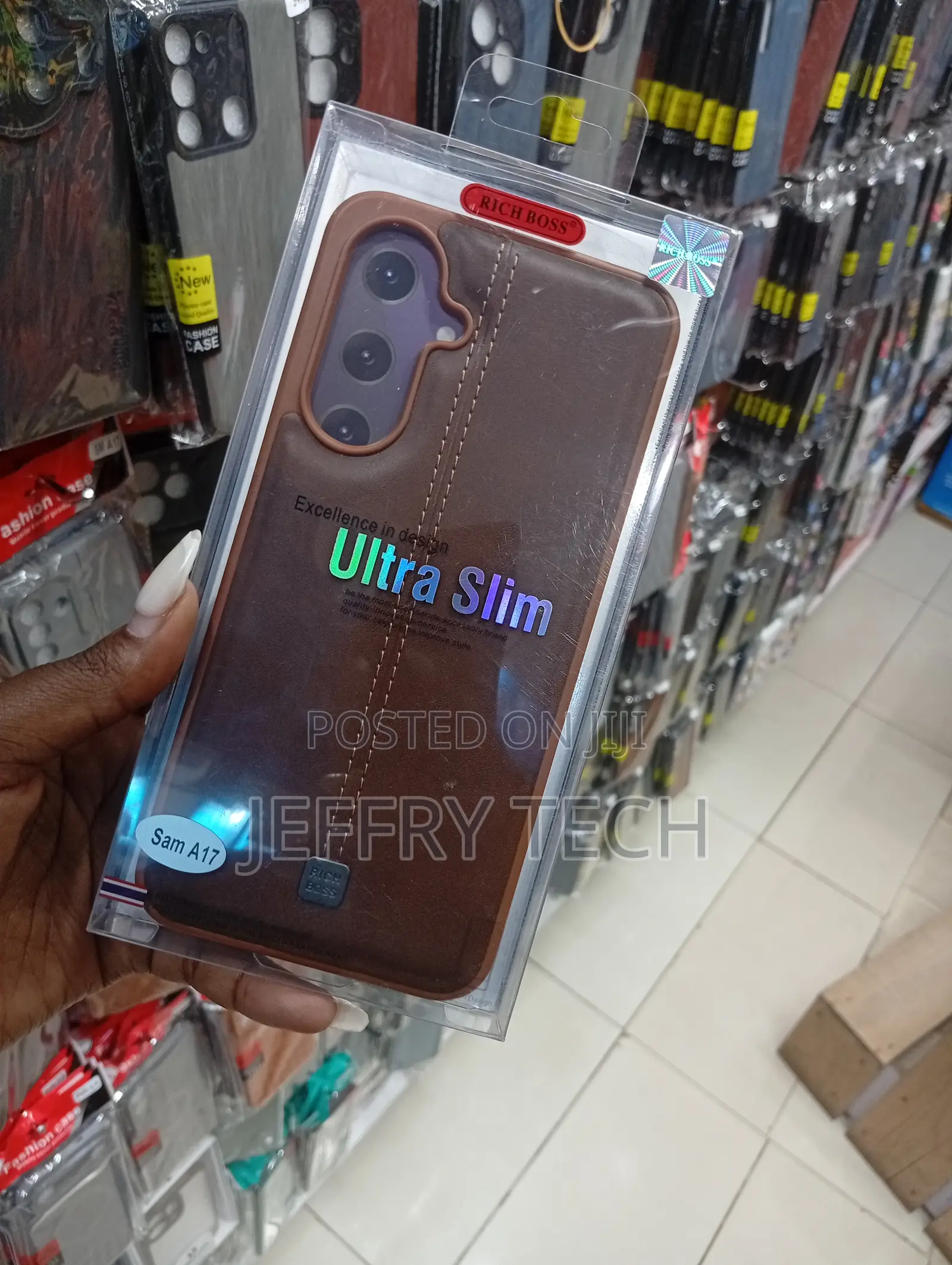 Samsung Galaxy A17 Medium Brown Stylish Case