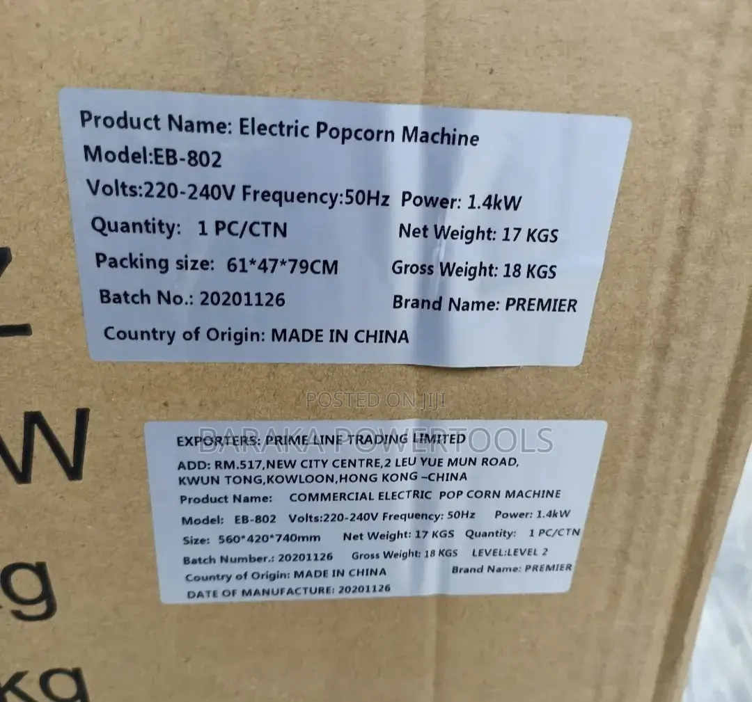 Imported Popcorn Machine