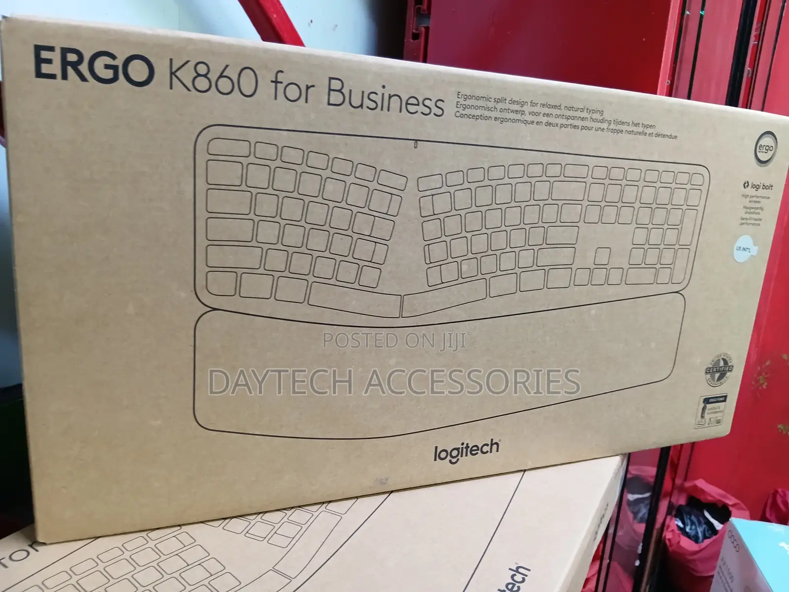Logitech Ergo for Business Ergonomic Split Wireless Keyboard.