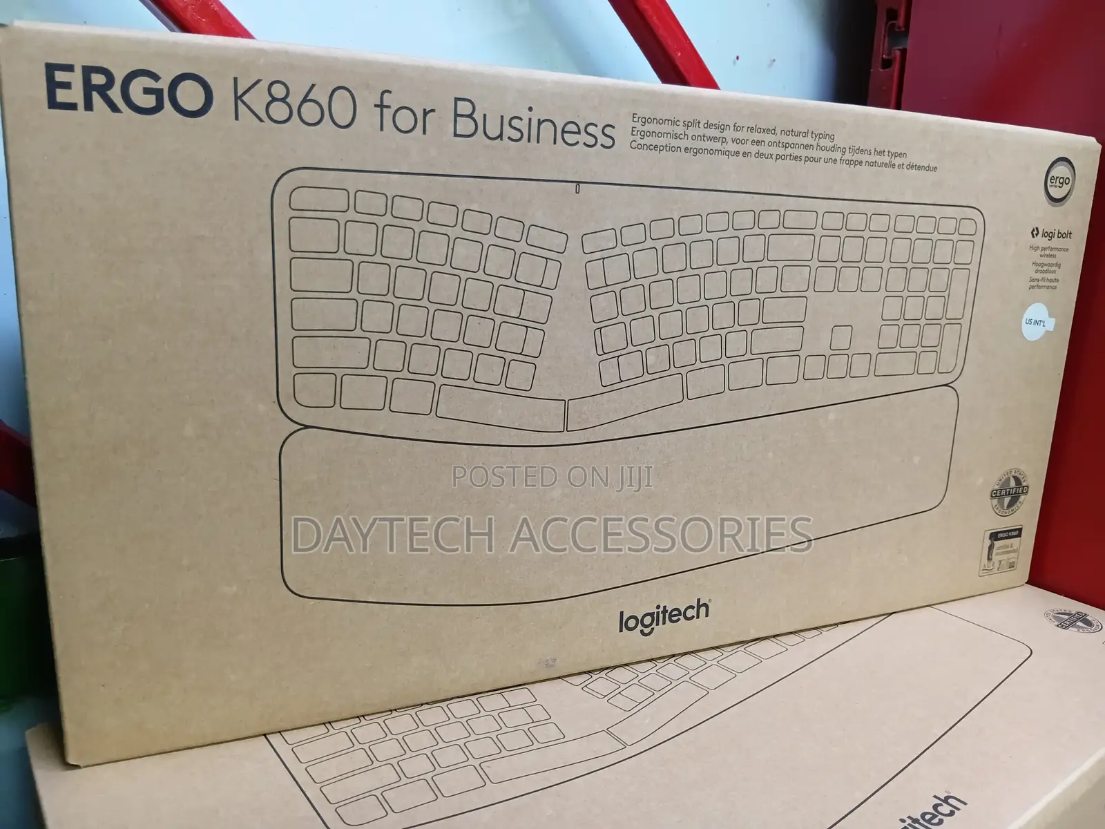 Logitech Ergo for Business Ergonomic Split Wireless Keyboard.