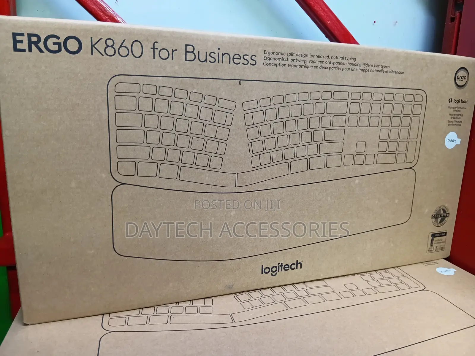 Logitech Ergo for Business Ergonomic Split Wireless Keyboard.