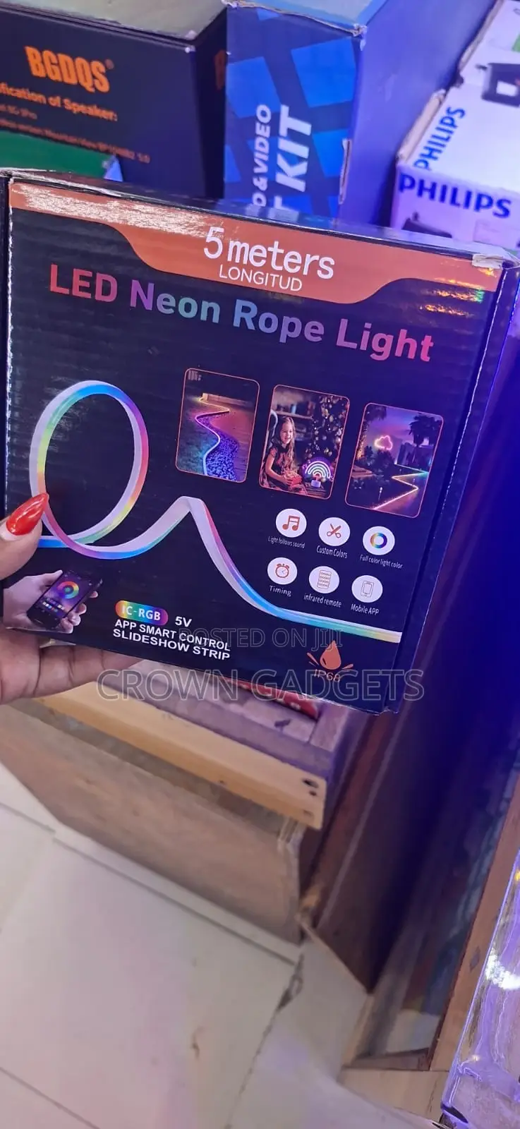 5 Meter Led Neon Rope Light Waterproof RGB Smart Strip