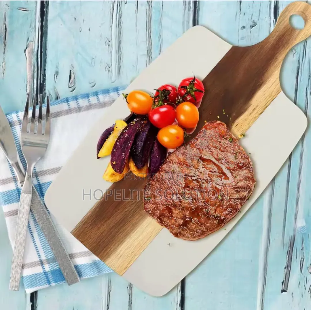Cutting Marble Board Stone + Acacia or Serving Tray