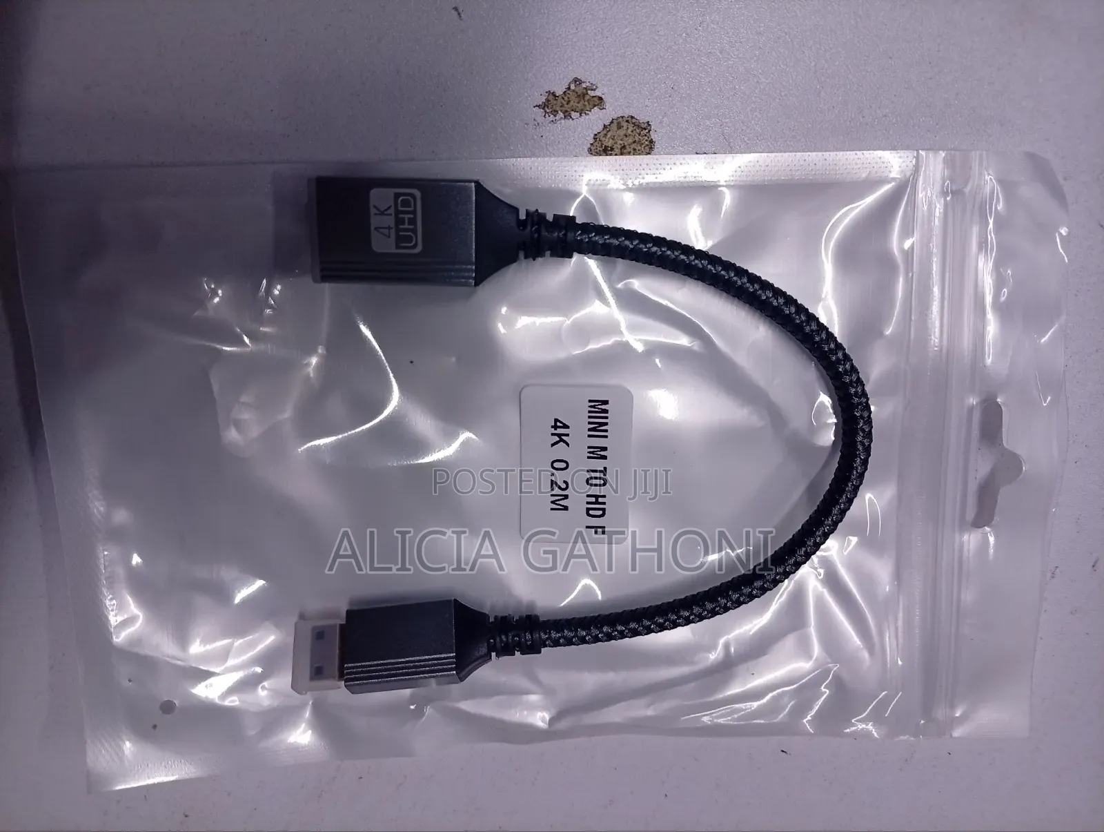Mini Hdmi to Hdmi Adapter (Braided)