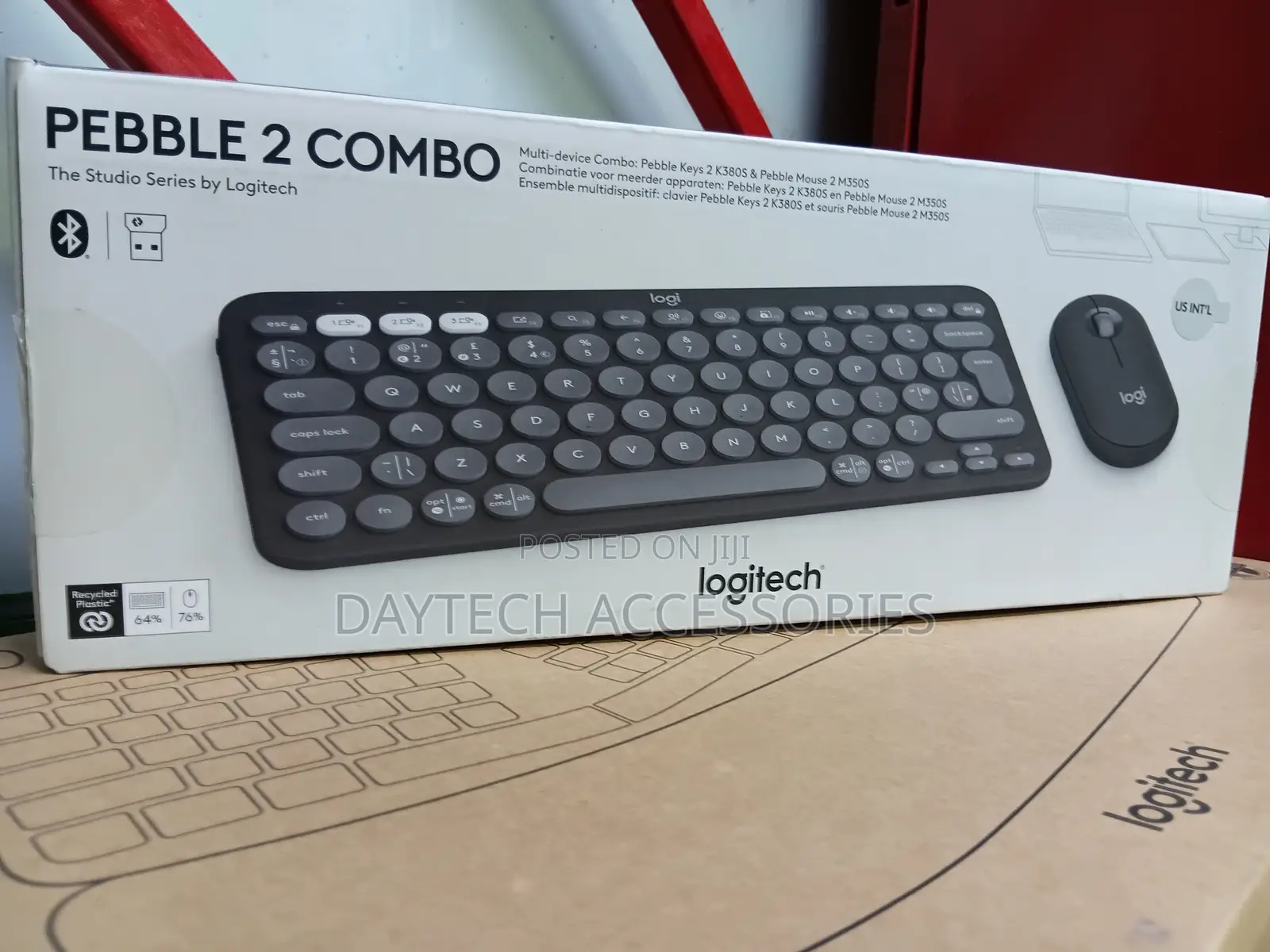 Logitech Pebble 2 Wireless Bluetooth Keyboard Mouse Combo - Black