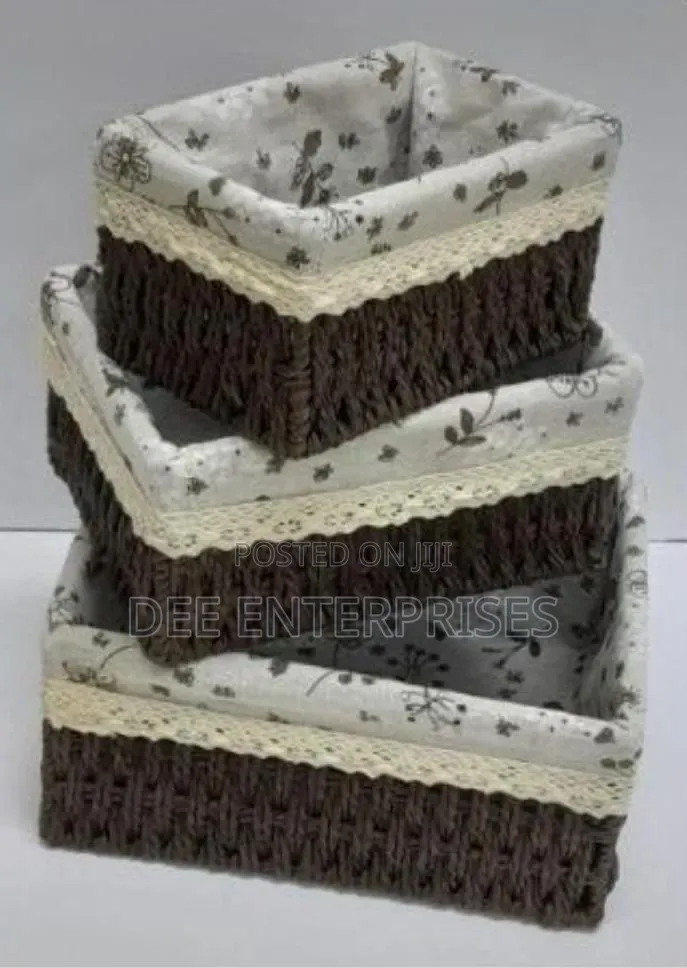 3in1 Weaved Basket Organizer