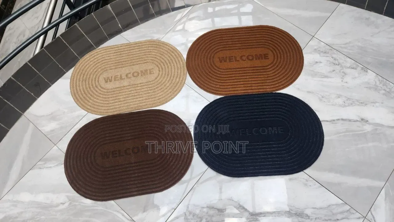 Oval Door Mat Rubber Bottom