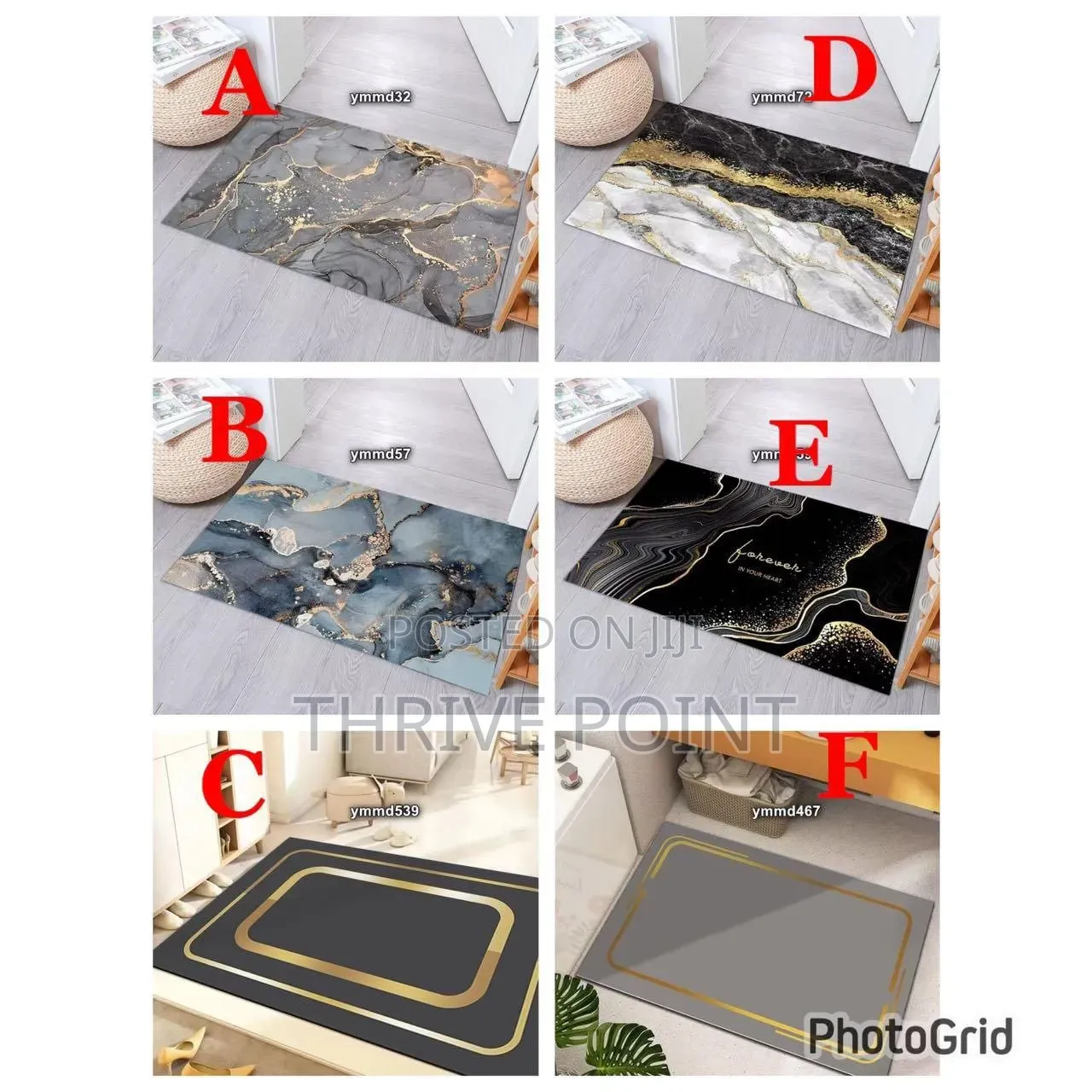 Antislip Absorbent Mat, Rubber Bottom